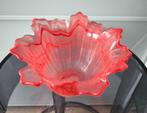 Rode Glazen Kandelaar / Vaas Arte Murano Italy, Overige materialen, Ophalen of Verzenden, Zo goed als nieuw, Rood