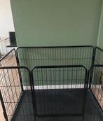 Zgan bench zwart compleet met grondplaat, Dieren en Toebehoren, Hondenbenches, Ophalen, Zo goed als nieuw