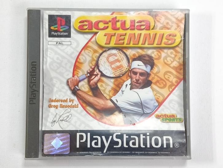 Actua Tennis - PlayStation - PAL - Compleet, Spelcomputers en Games, Games | Sony PlayStation 1, Zo goed als nieuw, Sport, 2 spelers