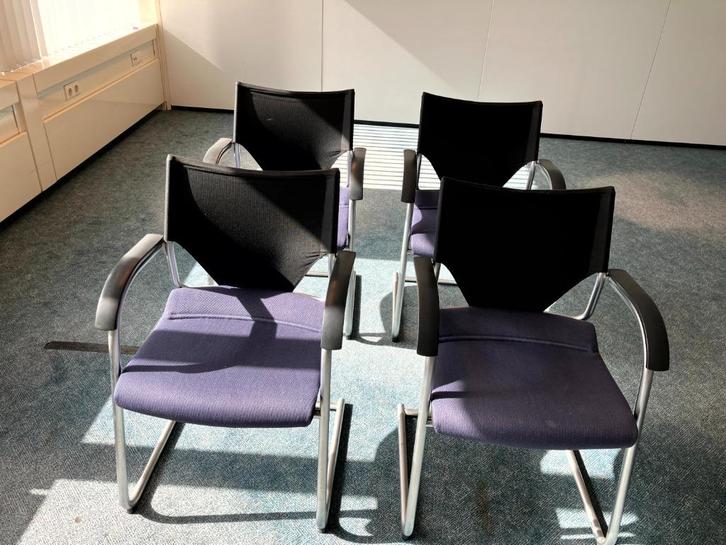 Vergaderstoelen Wilkhahn 4 stuks, Huis en Inrichting, Stoelen, Gebruikt, Vier, Overige materialen, Overige kleuren, Ophalen