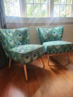 2 x Woood fauteuils cocktail stoeltjes van Karwei Pauw, Ophalen, Zo goed als nieuw, 50 tot 75 cm
