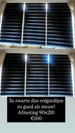 Duo rolgordijnen JYSK zwart, Huis en Inrichting, Ophalen, 200 cm of meer, Zwart, 50 tot 100 cm