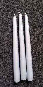 3 lichtblauwe kaarsen, Overige materialen, Blauw, Nieuw, Ophalen of Verzenden