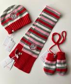 Noppies set baby winterset rood grijs roze sjaal muts wantje, Ophalen of Verzenden, Zo goed als nieuw, Meisje, Muts