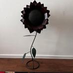 Metalen Bloem (zonnebloem) voor kaars, Ophalen, Groen, Zo goed als nieuw, Kandelaar