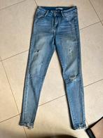 Miss Bon skinny stretch jeans blauw damaged S/36, Ophalen of Verzenden, Gedragen, Blauw, W28 - W29 (confectie 36)