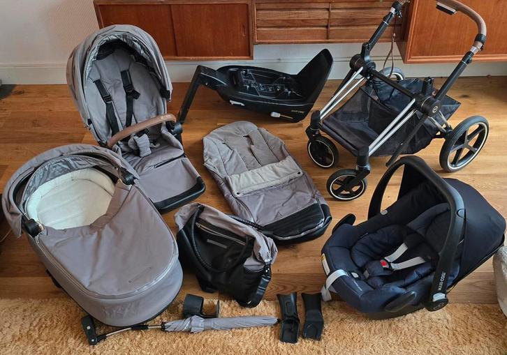 Cybex Priam 3-in-1 Kinderwagen Complete Set (incl Maxi-Cosi), Kinderen en Baby's, Kinderwagens en Combinaties, Gebruikt, Combiwagen
