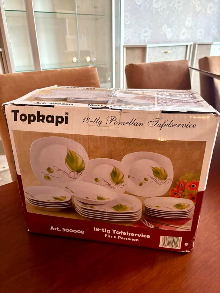 Topkapi Serviesset 18-delig - Nieuw in Doos!, Huis en Inrichting, Keuken | Servies, Nieuw, Compleet servies, Overige stijlen, Porselein