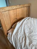 Steigerhout bed 90x200 - Gebruikt, maar goed!, Ophalen, Gebruikt, 90 cm, Eenpersoons