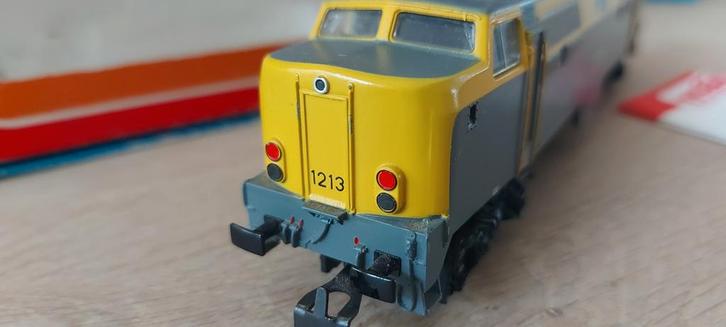 Märklin NS 1213 e-loc + 3 luchtsl. artnr 3168 in ovp, Hobby en Vrije tijd, Modeltreinen | H0, Zo goed als nieuw, Locomotief, Wisselstroom