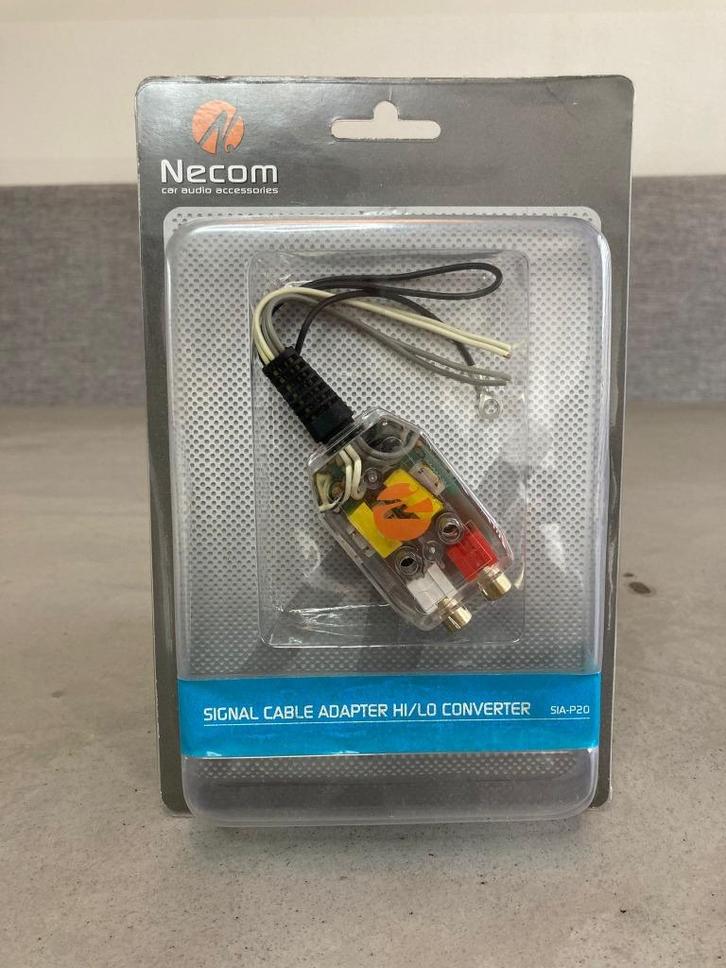 Necom SIA-P20 Signaal kabel adapter Hi-Lo converter (ZGAN), Auto diversen, Autospeakers, Zo goed als nieuw, Ophalen of Verzenden