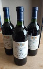 3 Flessen Saint-Chinian Château Saint-Baulery 1991, Ophalen of Verzenden, Gebruikt, Frankrijk, Rode wijn