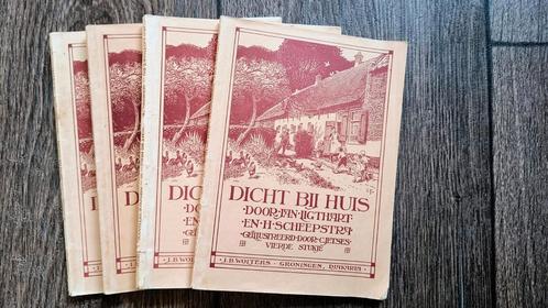 Dicht bij huis oude leesboekjes, Antiek en Kunst, Antiek | Boeken en Bijbels, Ophalen of Verzenden