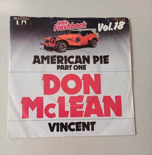 Don McLean - American Pie/ Vincent, Cd's en Dvd's, Vinyl Singles, Gebruikt, Single, Pop, 7 inch, Ophalen of Verzenden