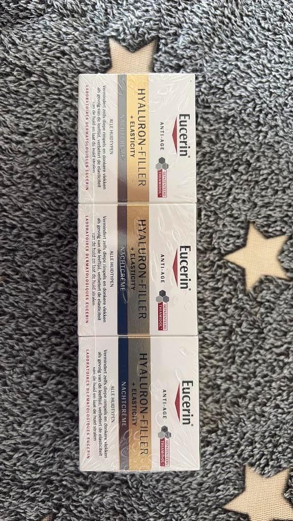 Eucerin hyaluron filler elasticity nachtcrème, Sieraden, Tassen en Uiterlijk, Uiterlijk | Gezichtsverzorging, Nieuw, Gehele gezicht