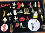 Verzameling van 29 verschillende pins / buttons / speldjes, Verzamelen, Ophalen, Zo goed als nieuw, Merk