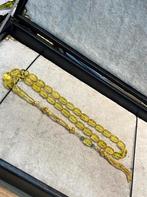 Prachtige Damla Kehribar Gebedsketting, Overige materialen, Geel, Nieuw, Ophalen of Verzenden