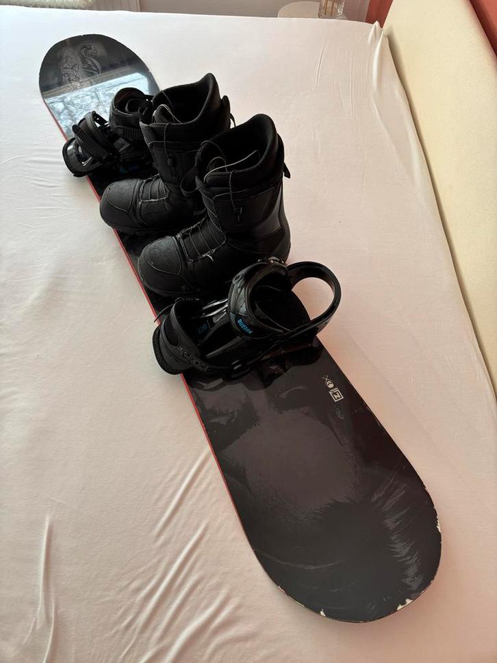 Compleet Snowboardset Nitro Team x Sullen 162, Sport en Fitness, Snowboarden, Gebruikt, Board, Ophalen