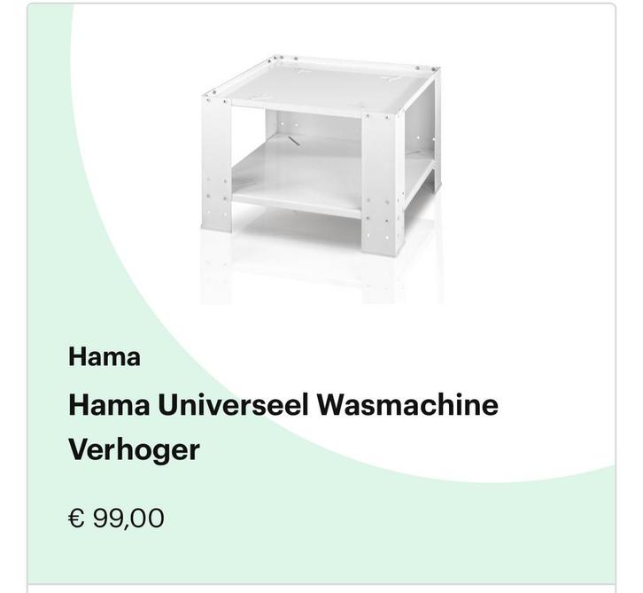 Hama Universeel Wasmachine Verhoger, Witgoed en Apparatuur, Wasmachines, Zo goed als nieuw, Voorlader, 10 kg of meer, Minder dan 85 cm