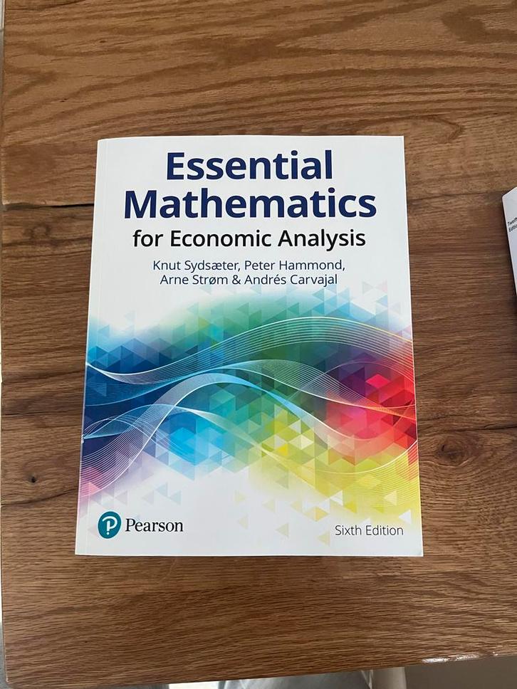 Essential Mathematics for Economic Analysis, Boeken, Studieboeken en Cursussen, Zo goed als nieuw, HBO, Beta, Ophalen of Verzenden