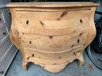Commode blank hout ladekast, Huis en Inrichting, Kasten | Ladekasten, Ophalen, Gebruikt, 100 tot 150 cm, 3 of 4 laden