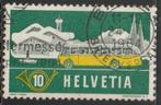 Zwitserland 1953 586 Alpenpost 10c, Gest, Ophalen of Verzenden, Gestempeld