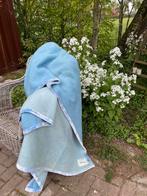 Prachtige mintgroene/ lichtblauwe vintage wollen deken, Ophalen of Verzenden, Zo goed als nieuw