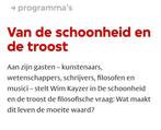 Van de schoonheid en de troost, Ophalen of Verzenden, Zo goed als nieuw