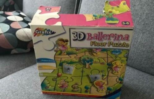3D puzzel Ballerina vloerpuzzel Grafix, Kinderen en Baby's, Speelgoed | Kinderpuzzels, Zo goed als nieuw, 10 tot 50 stukjes, Ophalen