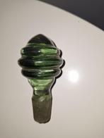 Groen met Zilver Glazen Karaf Stop, Antiek en Kunst, Antiek | Glas en Kristal, Ophalen