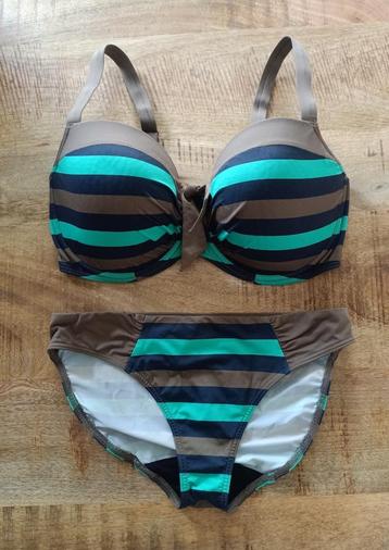Prima donna bikini 80 F broekje 38 ZGAN blauw khaki 80F beschikbaar voor biedingen