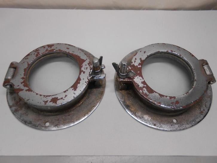 Patrijspoorten, brons verchroomd, authentiek, Watersport en Boten, Accessoires en Onderhoud, Gebruikt, Overige typen, Ophalen of Verzenden