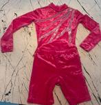 Turnpak +broekje velours Rose fuchsia, Sport en Fitness, Turnen, Verzenden, Nieuw, Kindermaat 122 t/m 140, Roze