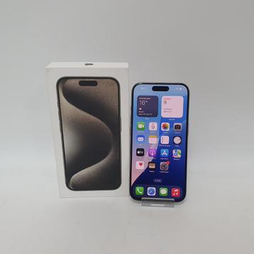  iPhone 15 Pro 128GB Natural Titanium Compleet - Nette Staat beschikbaar voor biedingen