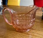 Schenk kan van roze glas, Ophalen of Verzenden, Zo goed als nieuw, Overige materialen, Glas of Glazen