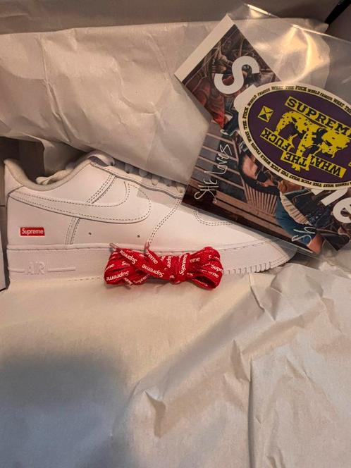 Nike air force 1 - Suprème - white | maat 44, Kleding | Heren, Schoenen, Nieuw, Wit, Ophalen of Verzenden