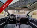 Volkswagen Polo 1.2 TSI Highline|DSG|52.634KM|Schuifdak|17-i, 4 cilinders, Met garantie (alle), 1039 kg, Zwart