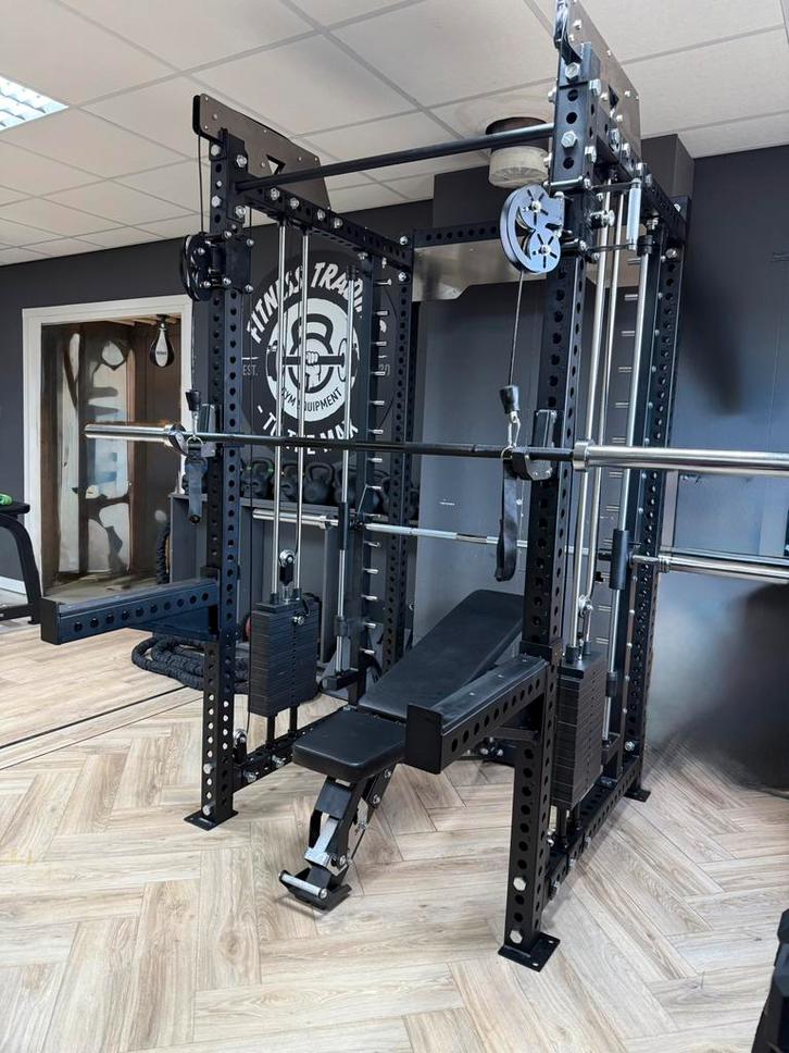 Power Rack met Smith Machine & dubbele pulley, topkwaliteit!, Sport en Fitness, Fitnessmaterialen, Nieuw, Overige typen, Ophalen