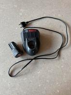 Bosch 12volt acculader met accu, Ophalen, Gebruikt