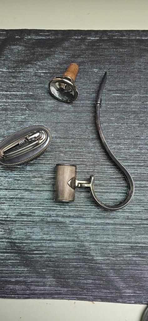 Diverse verzilverde accessoires, Sieraden, Tassen en Uiterlijk, Piercings, Gebruikt, Overige typen, Overige materialen, Ophalen of Verzenden