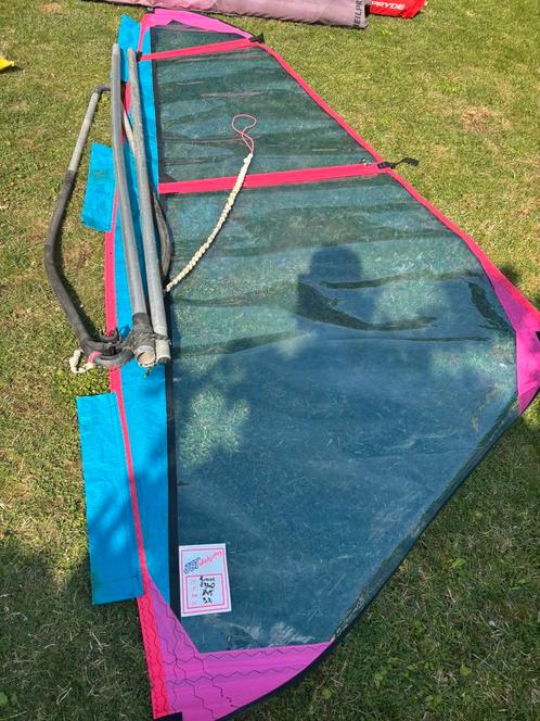 Complete Windsurfset – Zeilen, Boards, Masten, Gieken, Watersport en Boten, Windsurfen, Gebruikt, Complete set, 250 tot 300 cm