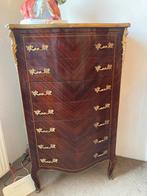 Prachtige antieke palisander ladenkast rondom gebogen, Ophalen