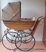 Atieke Kinderwagen Riet met Metalen Frame Rond 1920 Zeldzaam, Ophalen