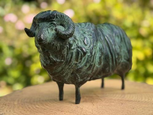 Prachtige bronzen sculptuur – Hetty Heyster – Ram (1984), Antiek en Kunst, Kunst | Beelden en Houtsnijwerken, Ophalen of Verzenden