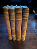 Antieke boekjes met leren rug (4 stuks), Antiek en Kunst, Antiek | Boeken en Bijbels, Ophalen of Verzenden