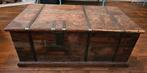 Antieke houten wijnkist / salontafel, Antiek en Kunst, Ophalen