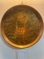 Geelkoperen Wandbord Wiener Werkstatte, Ophalen of Verzenden