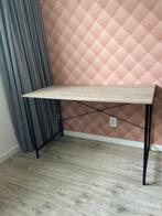 Bureau - hout en metaal, Huis en Inrichting, Bureaus, Ophalen, Zo goed als nieuw