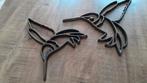 Metalen Vogels Wanddecoratie, Huis en Inrichting, Ophalen, Gebruikt