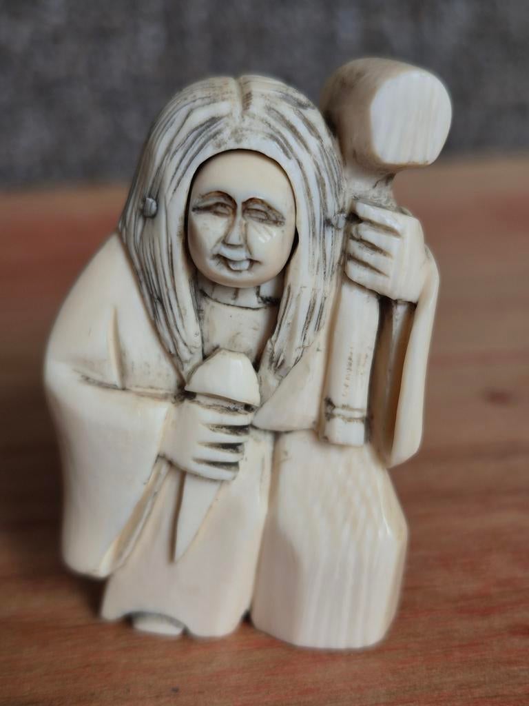 Antieke Karakuri Netsuke, Meiji Periode, Ophalen of Verzenden